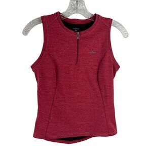 SheBeest Womens Cycling Tank Top Pink Size Small Back Pockets Athletic 1/4 Zip